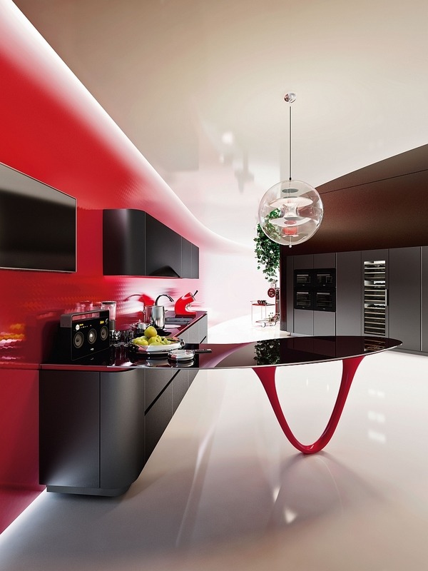 amazing kitchens stunning kitchen island black and red ultra modern design