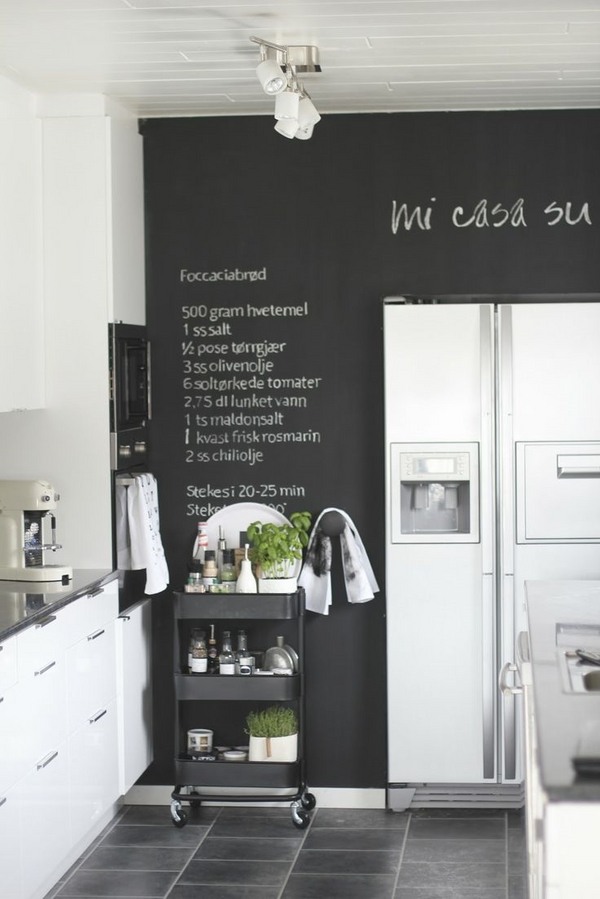 creative chalkboard small kitchen decor 