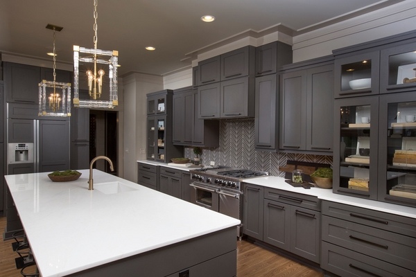 grey kitchens modern kitchyen cabinets design ideas 