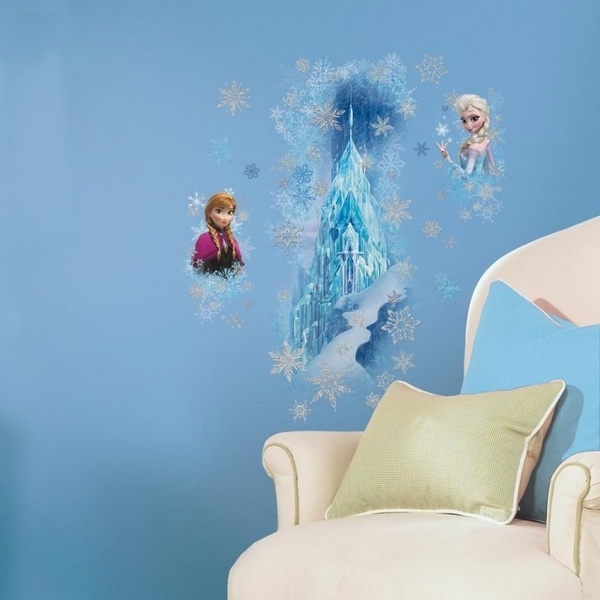 kids bedroom decorating ideas wall decals frozen movie wall decor