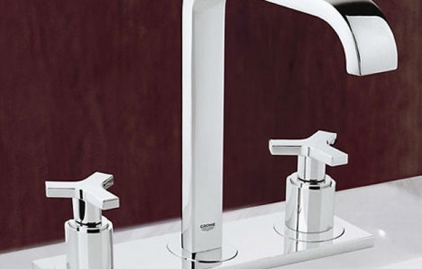 modern sink waterfall faucet chrome finish modern