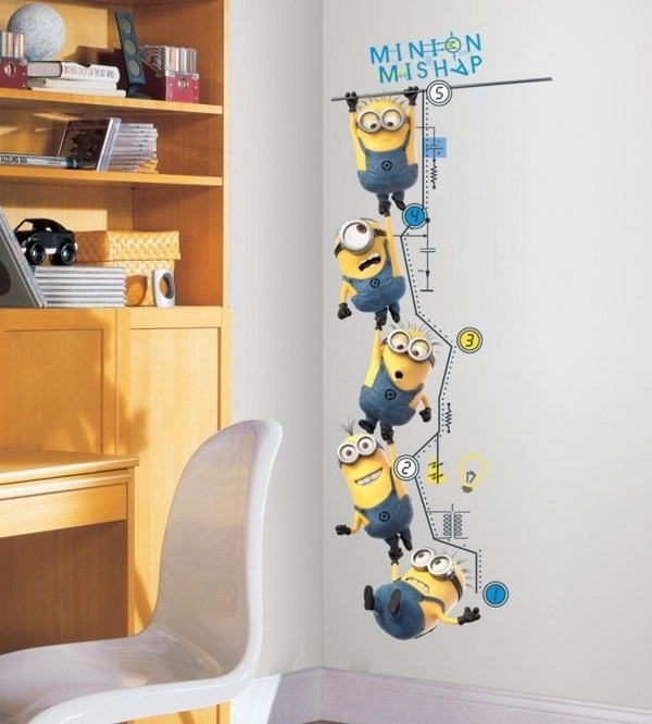 murals for kids bedroom minions cool wall decoration ideas