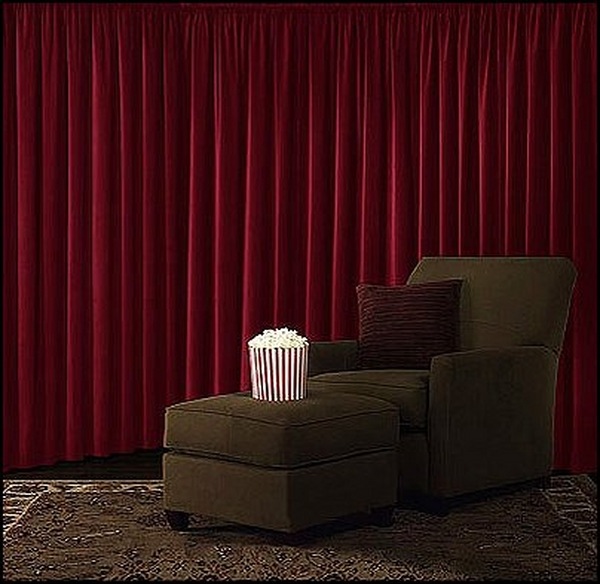 red velvet curtains home theatre curtains home cinema ideas