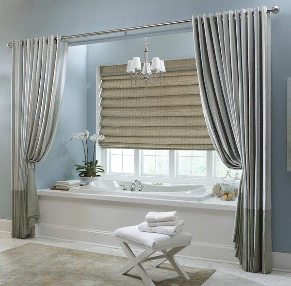 stylish hookless bathroom curtains elegant bathroom