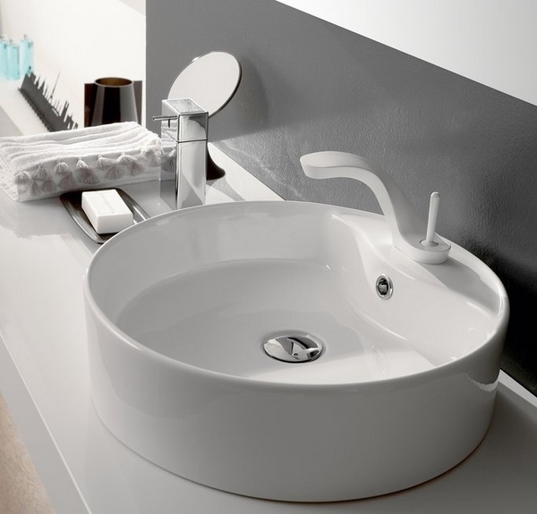 white sink faucet ametis by graff modern faucet ideas