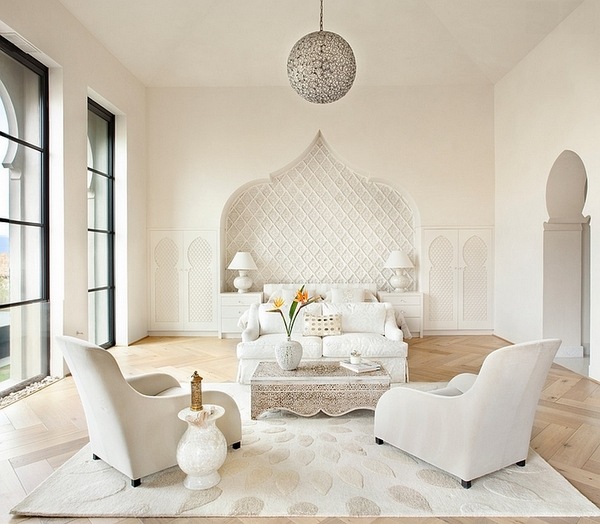 Elegant modern luxury white white furniture