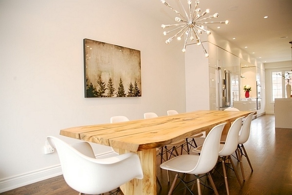 Sputnik chandelier midcentury dining room scandinavian style decor