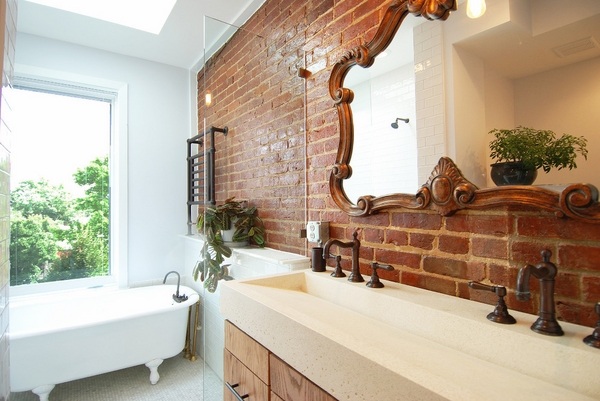 Stunning bathroom design ideas double trough sink industrial decorating ideas
