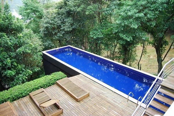  contemporary pool designs wood decks