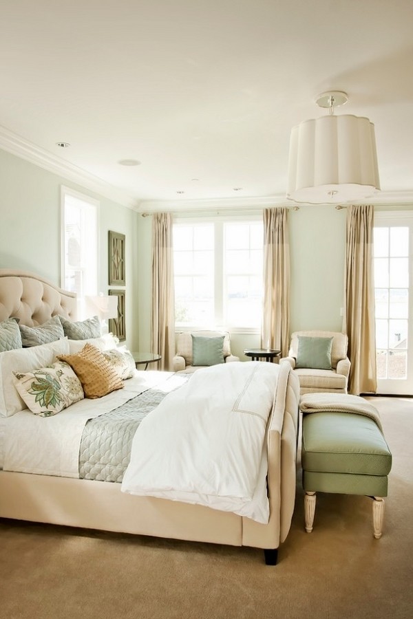 Modern bedroom color schemes - ideas for a relaxing decor ...