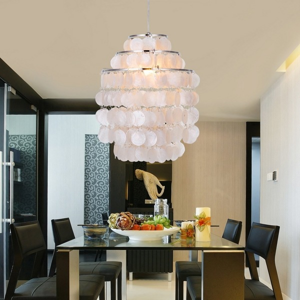 capiz shell chandelier contemporary decorating 