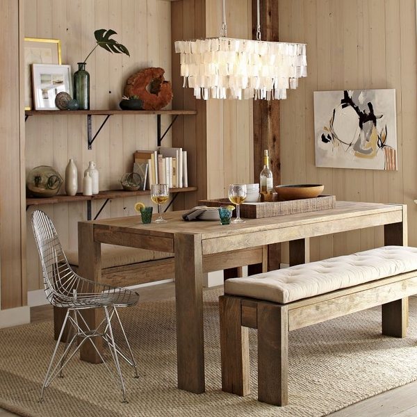 dining room decor ideas solid wood table