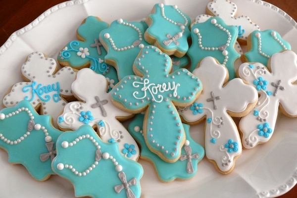 christening decorations party favor ideas cookies
