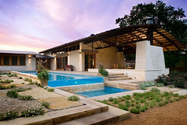 contemporary landscape stunning pool designs ideas