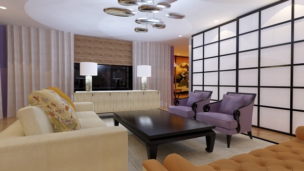 contemporary living room design screen room dividers