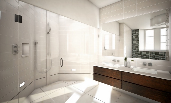 elegant floating vanity modern bathroom