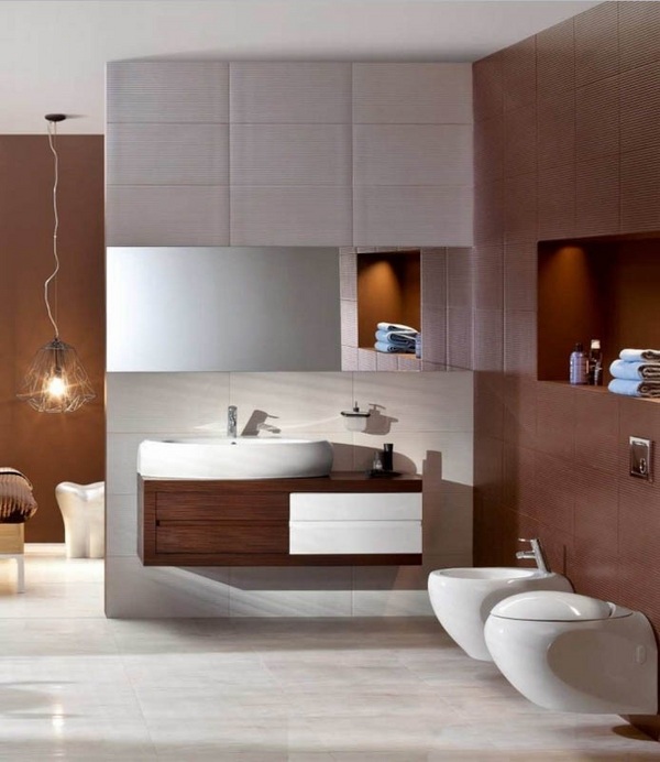 elegant bathroom floating vanity vessel sink