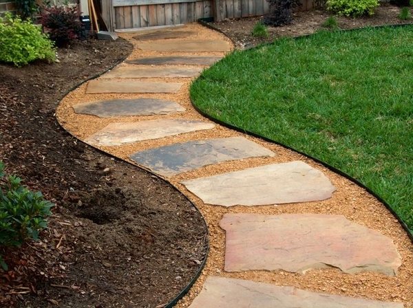 garden path natural stone slabs