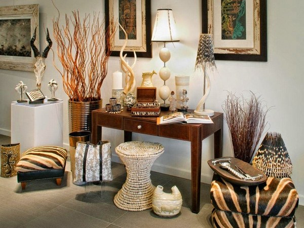 home decor ideas animal print stools table lamps accessories