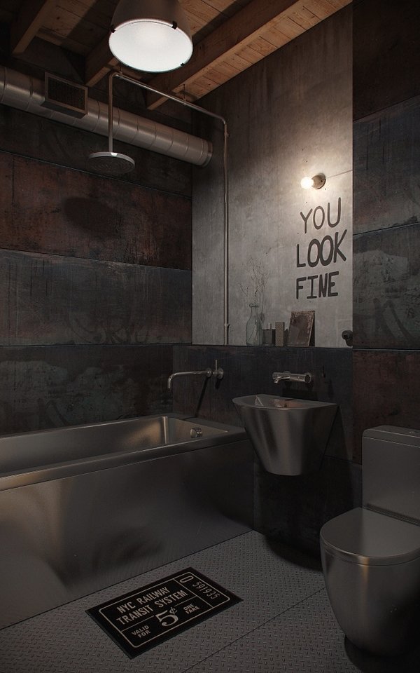 industrial bathroom decor ideas furniture ideas lighting