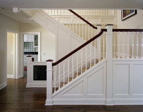 interior staircase design white newel post ideas 