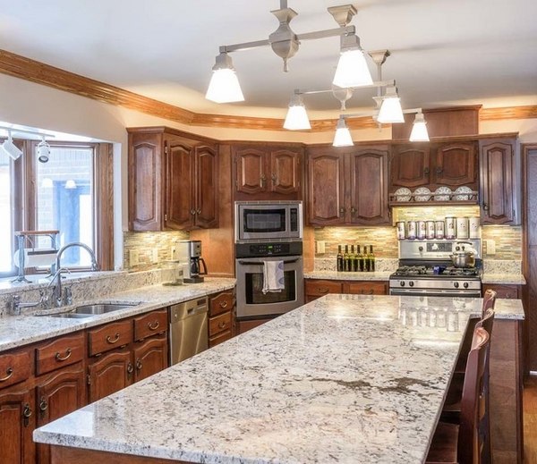 kitchen granite countertops delicatus wood cabinets