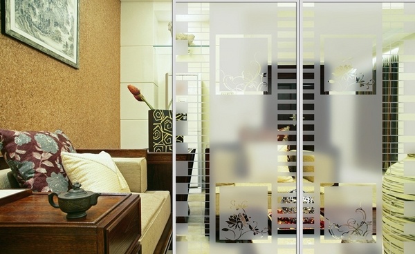 living room design ideas glass room divider modern furniture