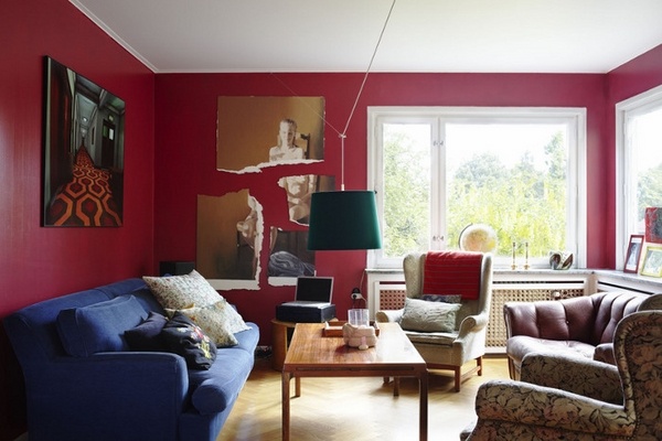 Red living room ideas – original and eye catching interior designs  Deavita