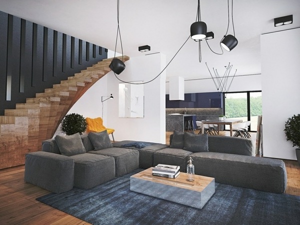 living-room-furniture-ideas-gray-sectional-sofa-dark-gray-shade-carpet-modern-coffee-table