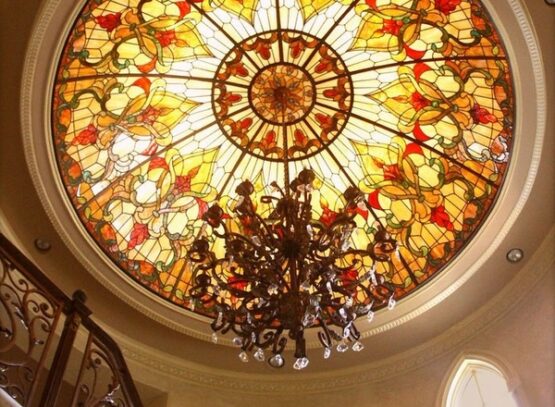 most-amazing-dome-skylights-home-decor-ideas-stained-glass