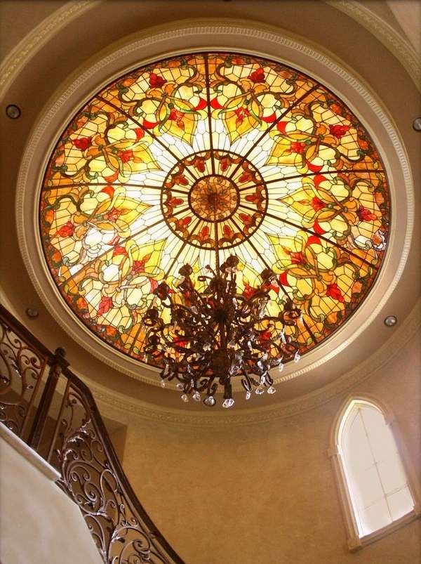 most amazing dome skylights home decor ideas stained glass