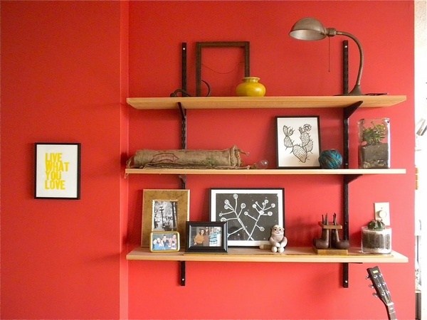 living room color schemes wall paint open shelves