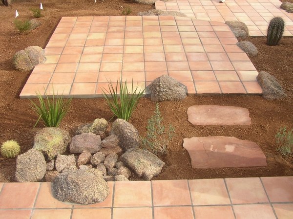  tile flooring patio landscape ideas garden path 