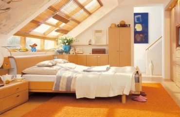 skylight-covers-and-shades-ideas-modern-attic-bedroom-design