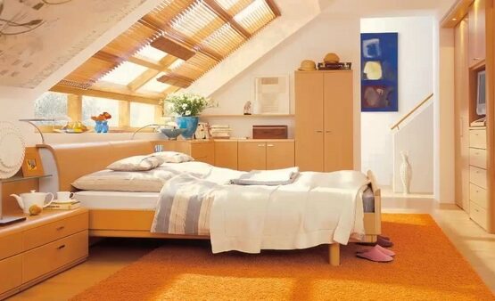 skylight-covers-and-shades-ideas-modern-attic-bedroom-design