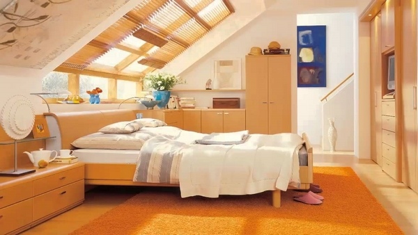skylight covers and shades ideas modern attic bedroom design