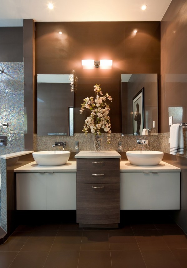 Double sink vanity design ideas - modern bathroom ...
