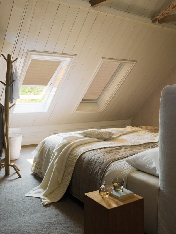 small bedroom attic design skylights shades 