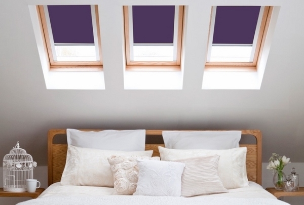 small bedroom attic remodel skylights windows blinds