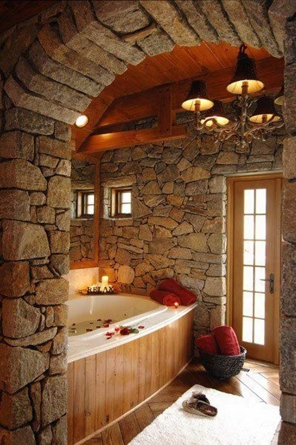  bathroom stone walls rustic decor bathroom decorating ideas