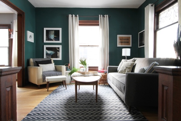 teal living room design ideas teal wall color gray carpet gray sofa