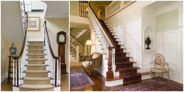 traditional staircase design ideas newel post decor
