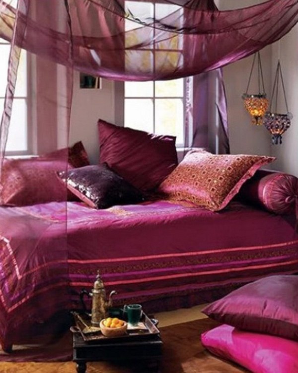 unique purple colors bedding pillows