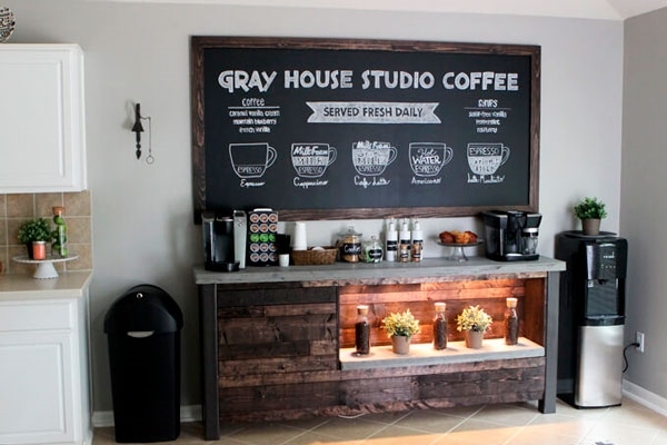 unique home coffee bar kitchen ideas
