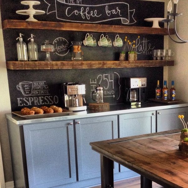 unique-coffee-bar-ideas-kitchen-ideas-chalkboard-wall-floting-shelves