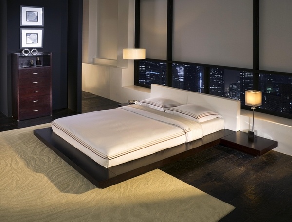 platform bed minimalist bedroom decor