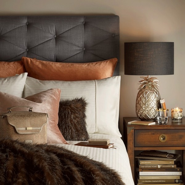 Bronze Luxe collection bedroom decorating ideas