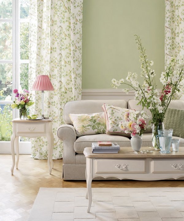 stylish home interior design floral cushions