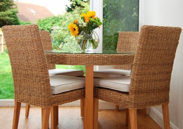Seagrass-furniture-ideas-dining room breakfast nook