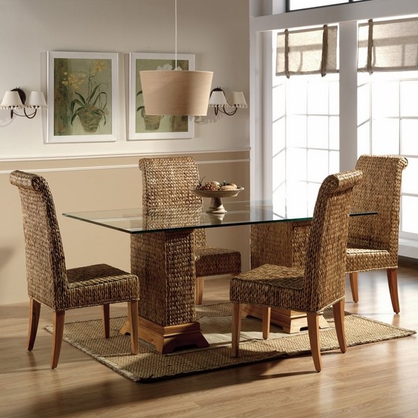Seagrass-furniture-ideas-indoor modern dining room